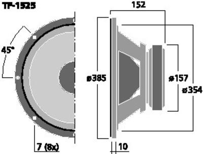 Celestion TF-1525 głośnik basowy PA